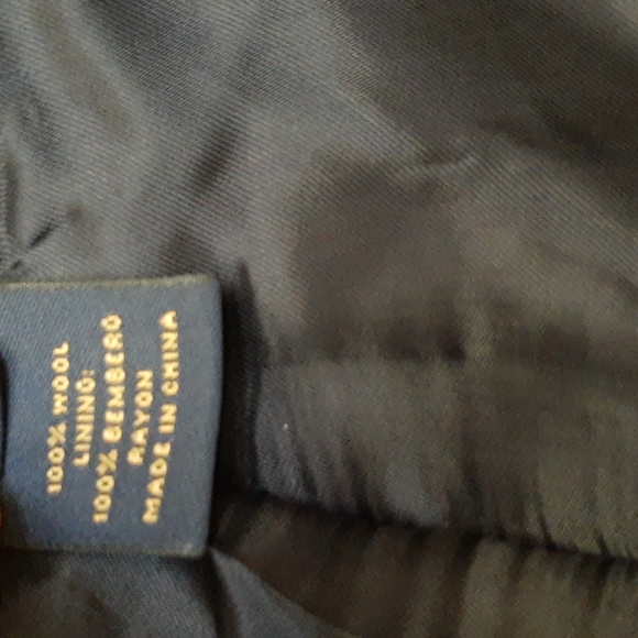 Brooks Brothers Navy Wool Tropical Weight Crop Sleeve Size 8 Petite - Picture 9 of 9